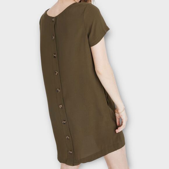 Madewell Button Back Easy Green Dress Size S - Picture 2 of 7